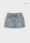 Seton cut denim skirt pants