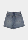 [B-DENIM] WASCHEN SHORTS 012 - BLAU