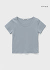 [B-BASIC] Standard U-Neck Short Sleeve T-Shirt (2SIZE)