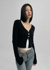 Daynut crop knit cardigan