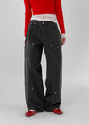 Rivet Carpender Malawak na Cotton Pants