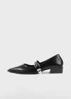 Kempton Buckle Leather Flat Shoes