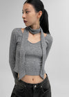 [MADE] Hellin SET - V-Neck Long Sleeve Tee