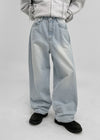 Remitin Washed Wide Denim Pants