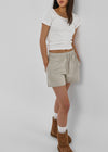 [B-BASIC] Mabigat na Cotton Banding Maikling Pantalon 2URI