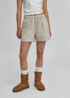 [B-BASIC] Mabigat na Cotton Banding Maikling Pantalon 2URI