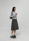 [MADE] Coats Nylon Midi Skirt