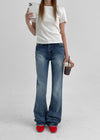 [MADE] Hilsbur Low Waist Boot Cut Denim Pants