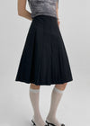 [MADE] Swalin Pleated Midi Skirt