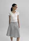 [MADE] Swalin Pleated Midi Skirt