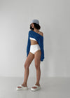 [MADE] Blonny Crop Layered Knit