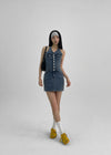 [MADE] Bunny Halterneck Spandex Mini Dress