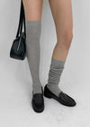 Yoully Mesh Ribbed Long Socks