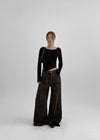 Betrom Leopard Wide Pants