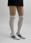 Yoully Mesh Ribbed Long Socks