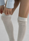 Yoully Mesh Ribbed Long Socks