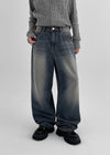 Cellumen Weite Ballon-Denim-Hose