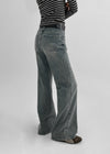 Shataring wide bootcut denim pants