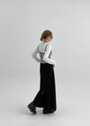 Delicto slit long skirt