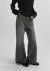 Pantalones de mezclilla bootcut anchos Shataring