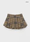 Gelkang Suriin ang Double Pleated Mini Skirt Pants