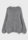 Lotuel loose fit cable knit wool 50%