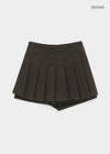 Lipton Wool Pleated Mini Skirt Pants