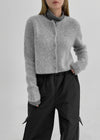 Felnancy Runde Angora Strickjacke