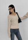 Shocker Cable Slim V-Neck Knit