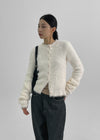 Migou Angora Knit Cardigan