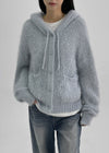 Nerman Hairy Hooded Cardigan