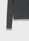 Conchana Gimo Layered Snap Long Sleeve Tee