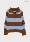 Keyang Stripe Collar Alpaca Wool Knit