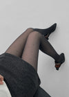 Romcom see-through dot stockings