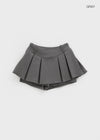 Kamuki Pleated Mini Skirt Pants