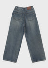 Litthea Washing Wide Denim Pants