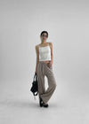 Cohi Stripe Wide Banding Pants