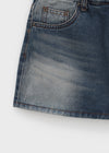 Falda Pantalón Mini de Denim Lavado Pocket Dakeng