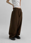 (UNISEX) Lugreen Balloon Wide Cotton Pants