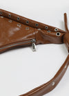 Lowkit Eyelet Crossbody Leather Bag