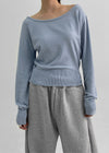 Storms Button Boat Neck Knit