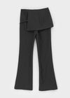 Rounded Bootcut Wrap Slacks