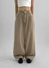 (UNISEX) Lugreen Balloon Wide Cotton Pants