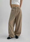 (UNISEX) Lugreen Balloon Wide Cotton Pants