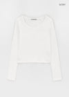 [B-BASIC] Standard Nagrang U-Neck Long Sleeve T-Shirt (2SIZE)