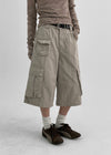 Pantalons Cargo Tutum Bermuda (Ensemble de Ceinture)