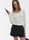 [B-BASIC] Standard Nagrang U-Neck Long Sleeve T-Shirt (2SIZE)