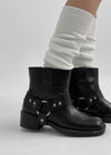 Dunbar Biker Buckle Ankle Boots