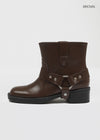 Dunbar Biker Buckle Ankle Boots