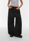 [B-BASIC] Airsweat Wide Two-Way Banding Pants (2SIZE)